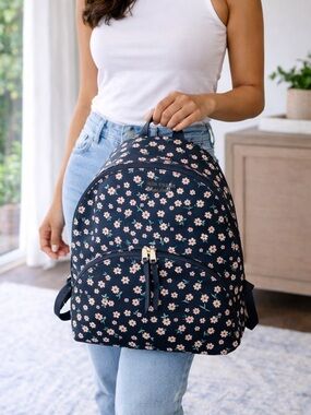 Kate Spade Navy Floral Backpack